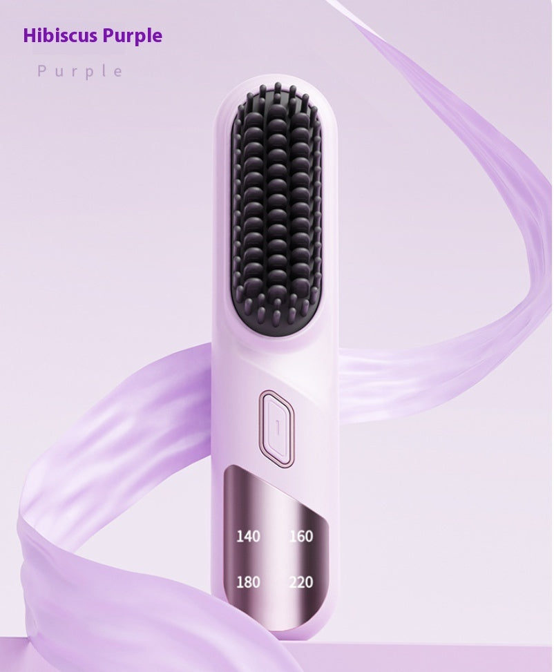 Cordless Hair Straightener Brush  Wet & Dry Ionic Styling Tool