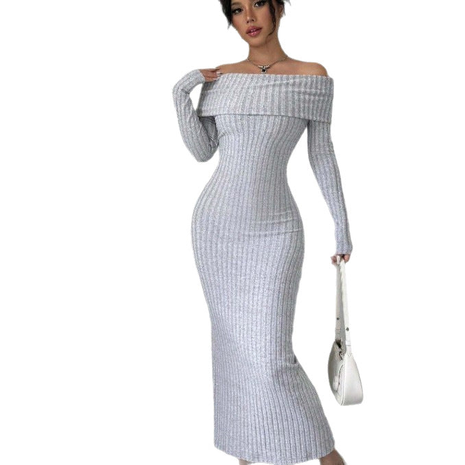 Long Sleeve Maxi Dress”
