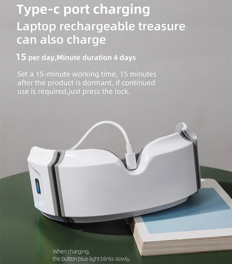 Heated Eye Massager  Relaxing Eye Therapy Device for Tired Eyes