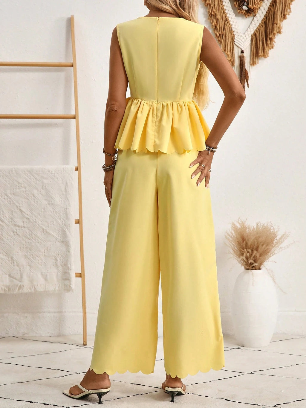 Women Two-Piece Set Casual Daily Wear Outfit