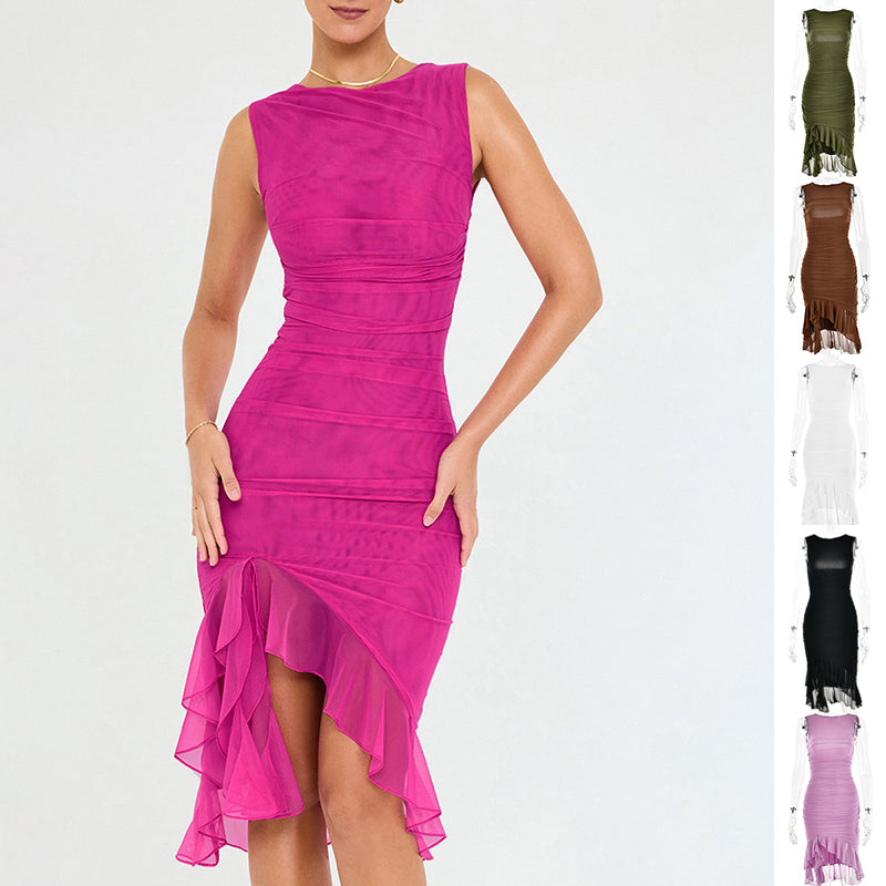 Women's Sleeveless Slim Fit Mini Dress