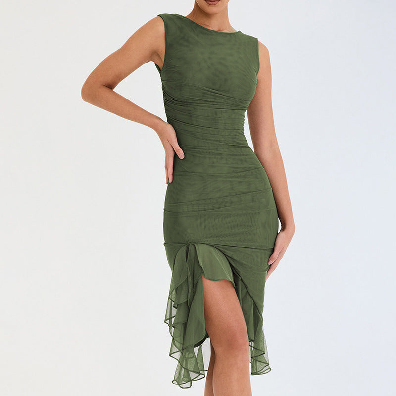 Women's Sleeveless Slim Fit Mini Dress