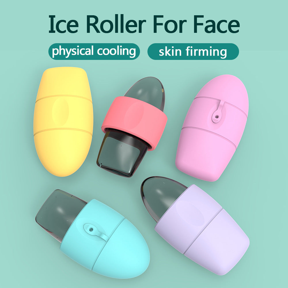 Silicone Ice Facial Roller Cooling Face Massager for Pores & Dark Circles