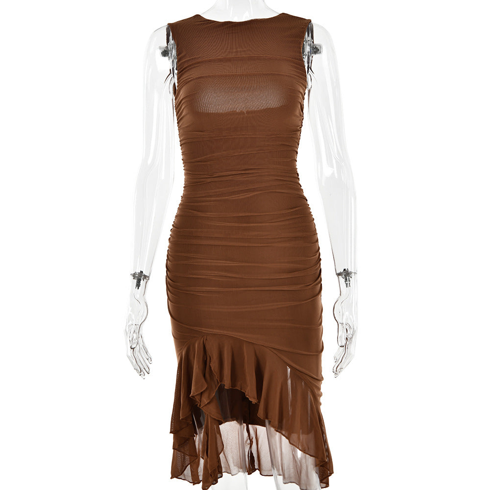 Women's Sleeveless Slim Fit Mini Dress