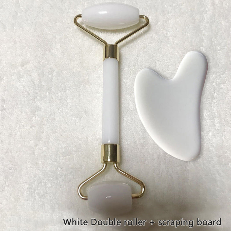 Rose Quartz Face Roller & Gua Sha Set"
