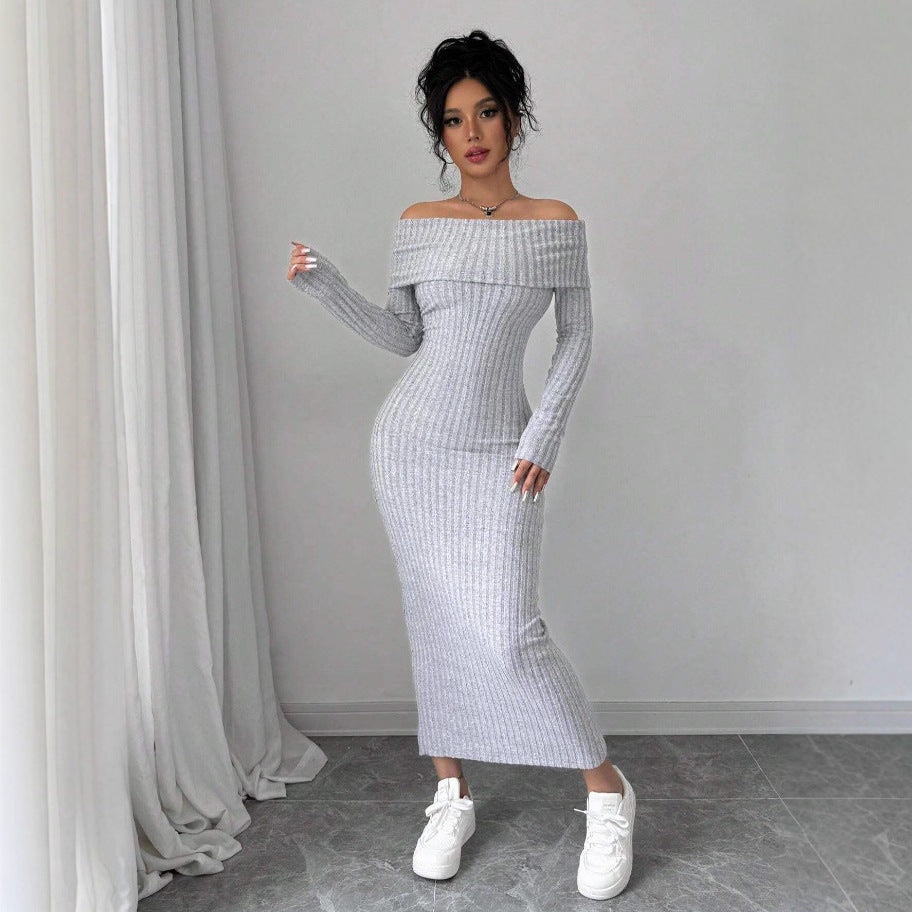 Long Sleeve Maxi Dress”