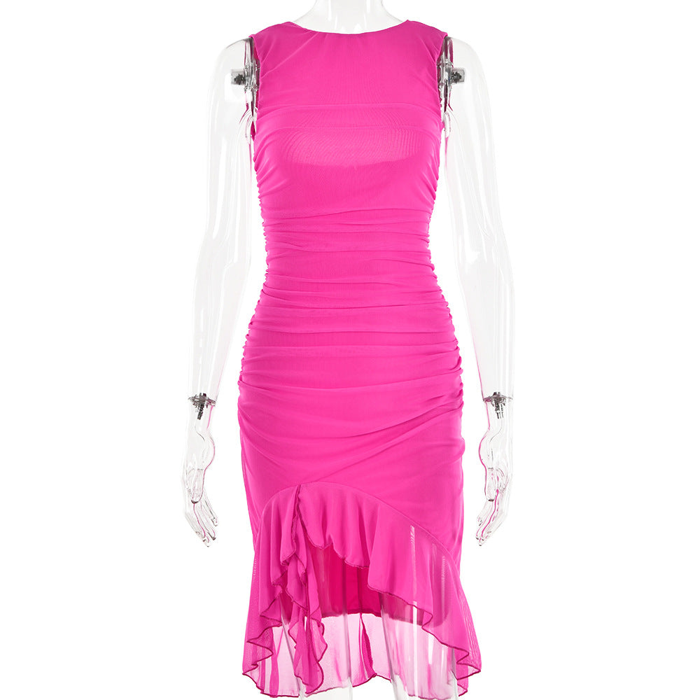 Women's Sleeveless Slim Fit Mini Dress