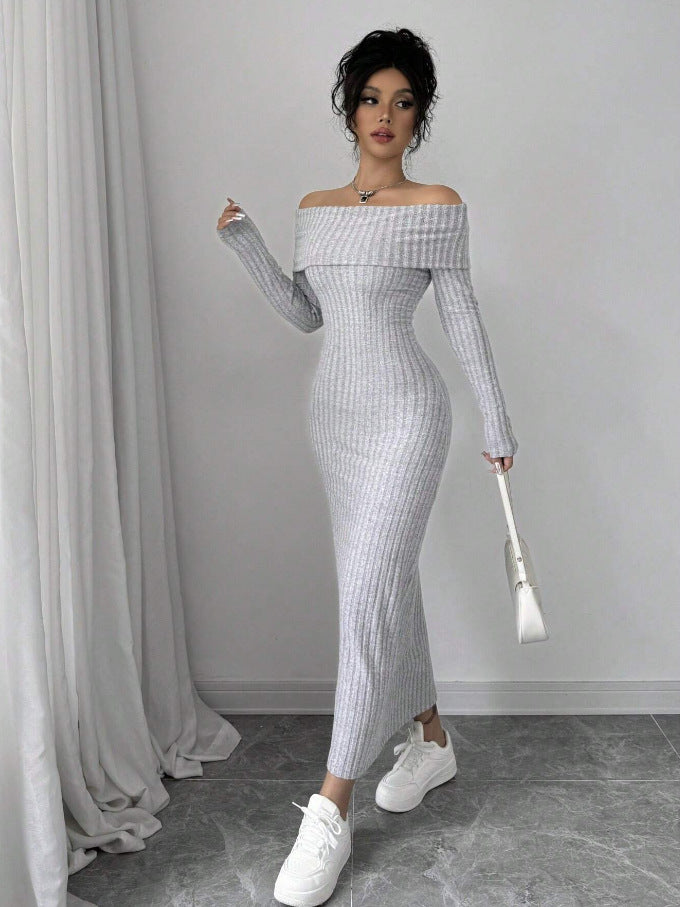 Long Sleeve Maxi Dress”