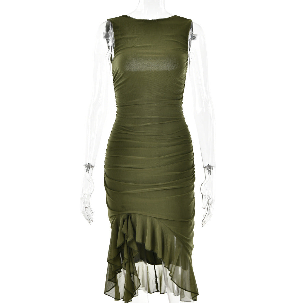 Women's Sleeveless Slim Fit Mini Dress