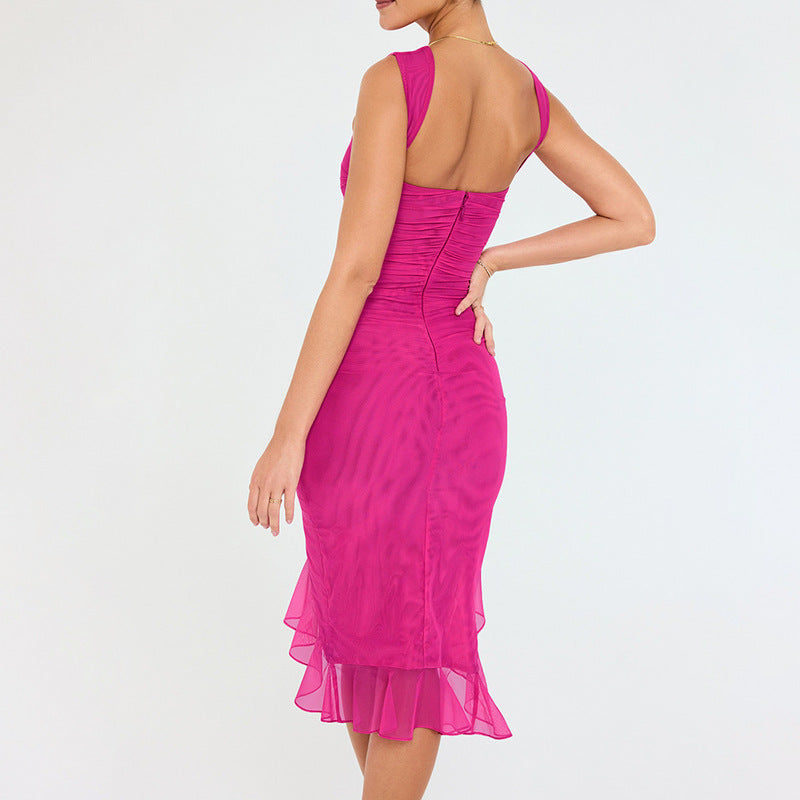 Women's Sleeveless Slim Fit Mini Dress