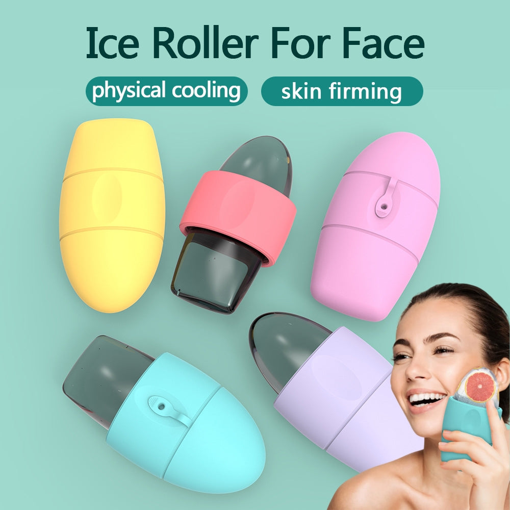 Silicone Ice Facial Roller Cooling Face Massager for Pores & Dark Circles